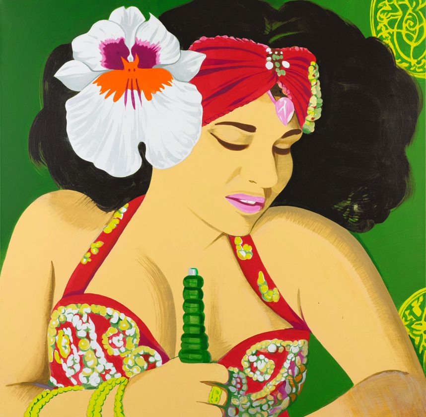 Bernard RANCILLAC Natacha Atlas, 2008, acrylique sur toile, 110 x 110 cm copie.jpg